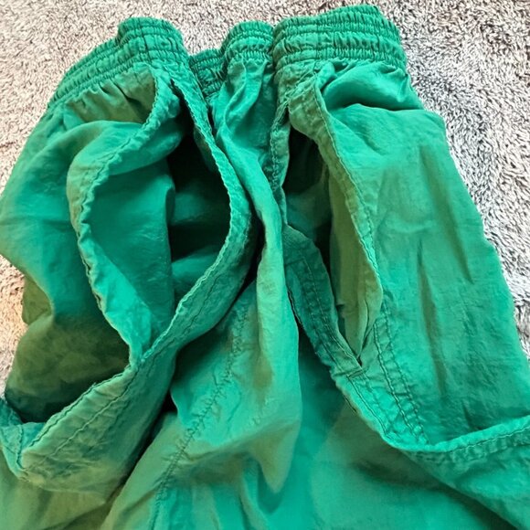 VTg 90s Adidas Shorts Size XL Green Nylon Gorpcore Logo Embroidered Y2K 17619 - Picture 5 of 9